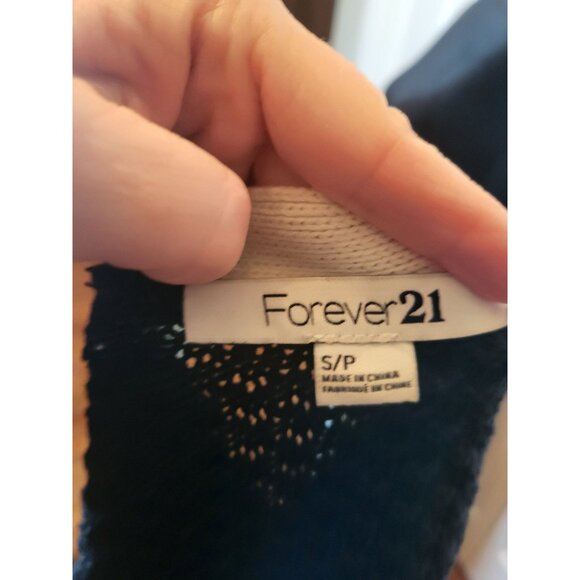 Black/Ivory Chunky Knit Open Blazer S Tailored Minimalist Old Money Lady Jacket - Picture 9 of 9